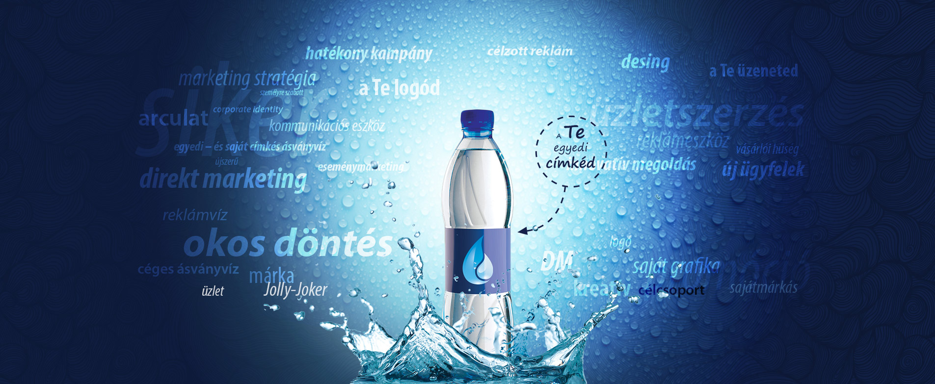 Egyedi címkés ásványvíz